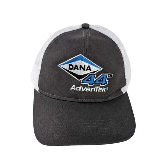 Cap America Dana 44 AdvanTek Baseball Cap Gray White Trucker Snapback Hat - Picture 2 of 9